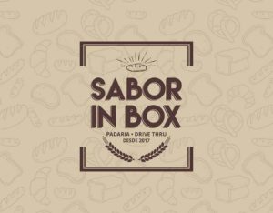 design gráfico feito para padaria sabor in box